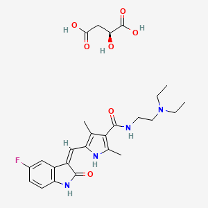 Chemical structure of Sunitinib malate