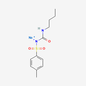 Chemical structure of Tolbutamide Sodium