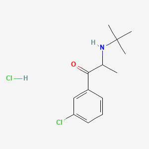 Chemical structure of Bupropion hydrochloride