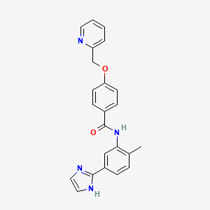 Chemical structure of AZ 12080282 dihydrochloride