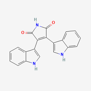 Chemical structure of Arcyriarubin A