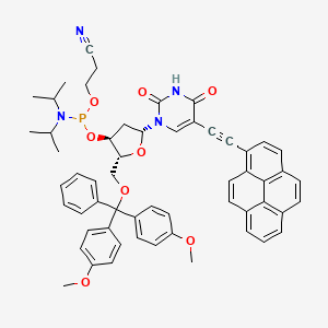 Chemical structure of Pyrene phosphoramidite dU