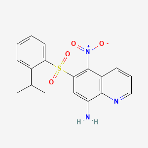 Chemical structure of PD 160170