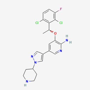 Chemical structure of Crizotinib