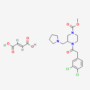 Chemical structure of GR 89696 fumarate