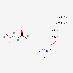Chemical structure of DPPE fumarate