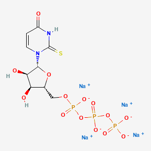 Chemical structure of 2-ThioUTP tetrasodium salt