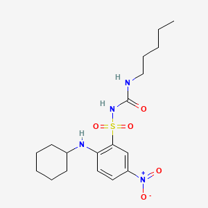 Chemical structure of BM 567
