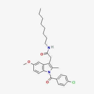Chemical structure of Indomethacin N-octyl amide