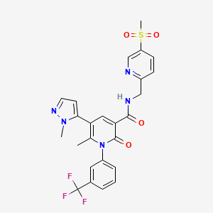 Chemical structure of Alvelestat