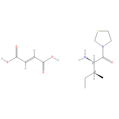 Chemical structure of P32/98 (hemifumarate)