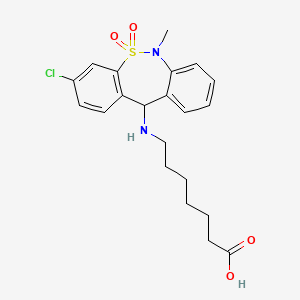 Chemical structure of Tianeptine