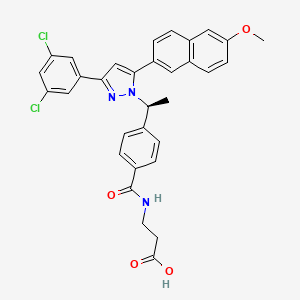 Chemical structure of MK 0893