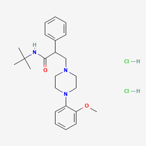 Chemical structure of (S)-WAY 100135 dihydrochloride