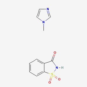 Chemical structure of Saccharin 1-methylimidazole