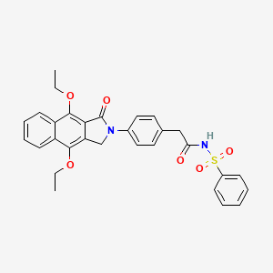 Chemical structure of GW 627368