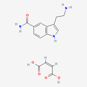 Chemical structure of 5-Carboxamidotryptamine maleate