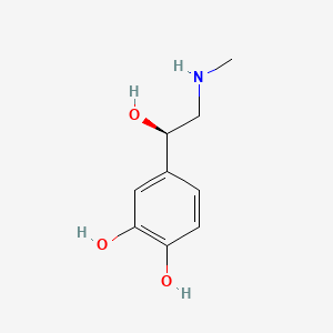 Chemical structure of Epinephrine