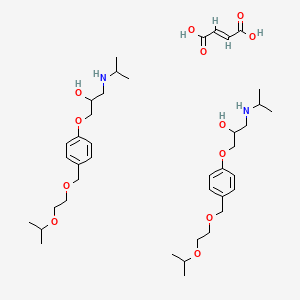 Chemical structure of Bisoprolol fumarate