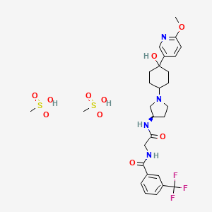 Chemical structure of INCB 3284 dimesylate