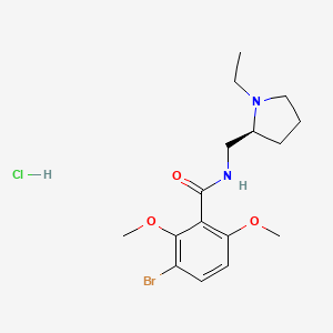 Chemical structure of Remoxipride hydrochloride