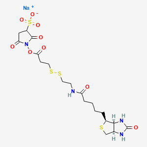 Chemical structure of Sulfo-NHS-SS-Biotin
