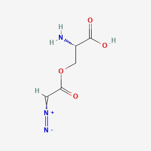 Chemical structure of Azaserine