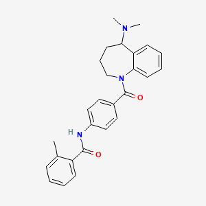 Chemical structure of Mozavaptan