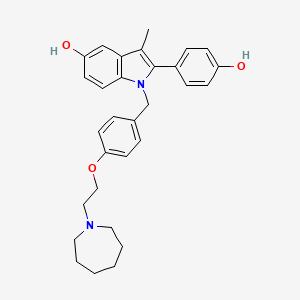 Chemical structure of Bazedoxifene