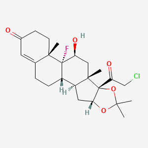 Chemical structure of Halcinonide
