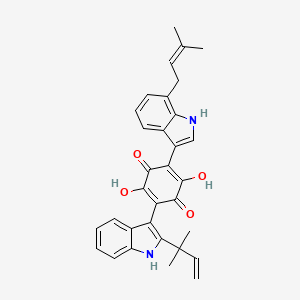 Chemical structure of Demethylasterriquinone B1