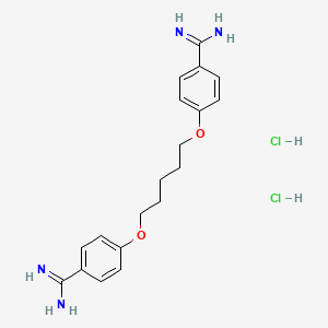 Chemical structure of Pentamidine dihydrochloride