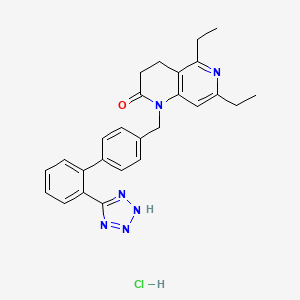 Chemical structure of ZD 7155 hydrochloride