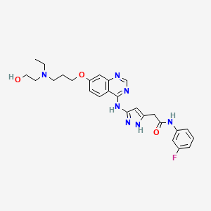Chemical structure of Defosbarasertib