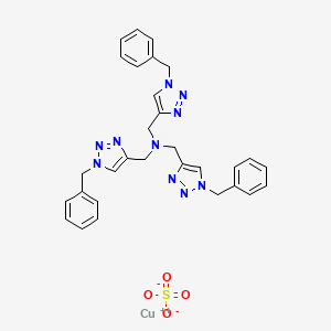 Chemical structure of Copper(II)-TBTA complex, 10 mM in 55% aq· DMSO