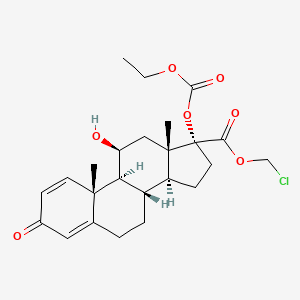 Chemical structure of Loteprednol etabonate