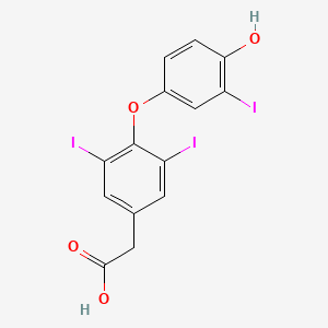 Chemical structure of Tiratricol