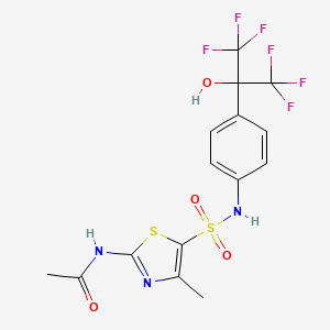 Chemical structure of SR 1001