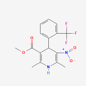 Chemical structure of (±)-Bay K 8644