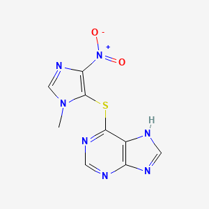 Chemical structure of Azathioprine