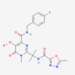 Chemical structure of Raltegravir Potassium