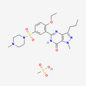Chemical structure of Sildenafil mesylate