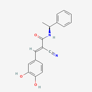 Chemical structure of Tyrphostin Ag 835