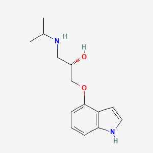 Chemical structure of (-)-Pindolol