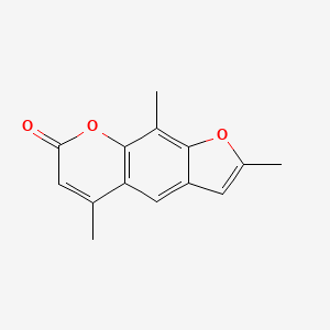 Chemical structure of Trioxsalen