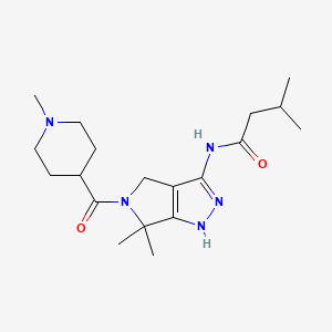 Chemical structure of PHA-793887