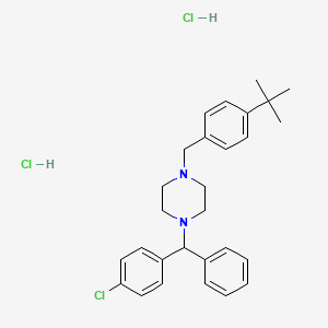 Chemical structure of Buclizine HCl