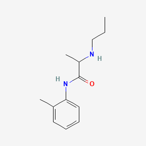 Chemical structure of Prilocaine
