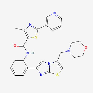Chemical structure of SRT2104 (GSK2245840)