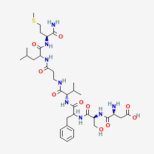 Chemical structure of [bAla8]-Neurokinin A(4-10)